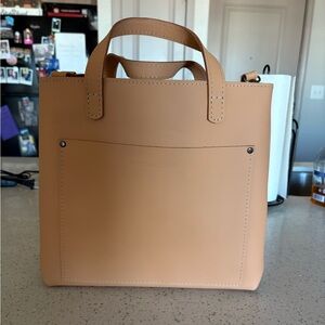 Portland Leather Crossbody Tote